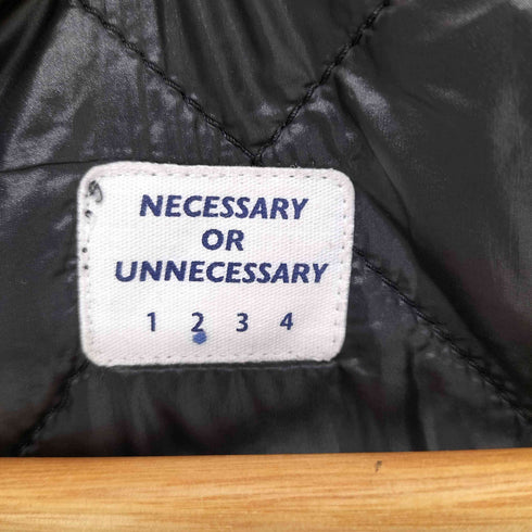 ネセサリーオアアンネセサリー Necessary or unnecessary 裏地キルティング 中綿ベスト メンズ JPN:2