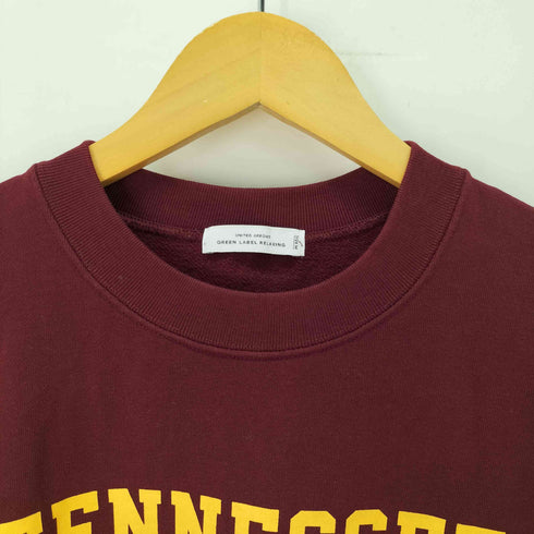ユナイテッドアローズグリーンレーベルリラクシング UNITED ARROWS green label relaxing lab レタード クルーネック 長袖 スウェット メンズ JPN:M