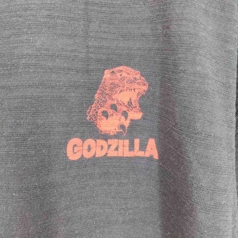 特撮プリント 怪獣 浮世絵 クルーネックTシャツ メンズ JPN:XL