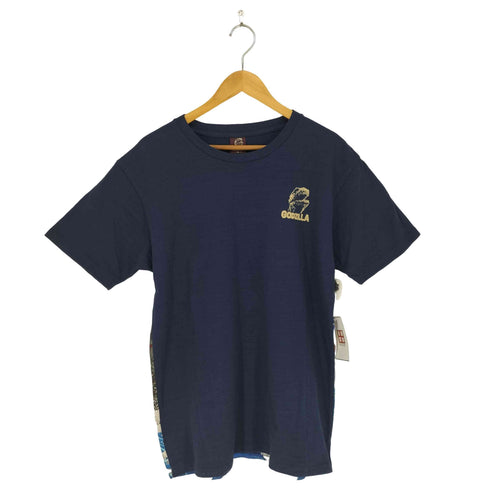 特撮プリント 怪獣 浮世絵 クルーネックTシャツ メンズ JPN:XL