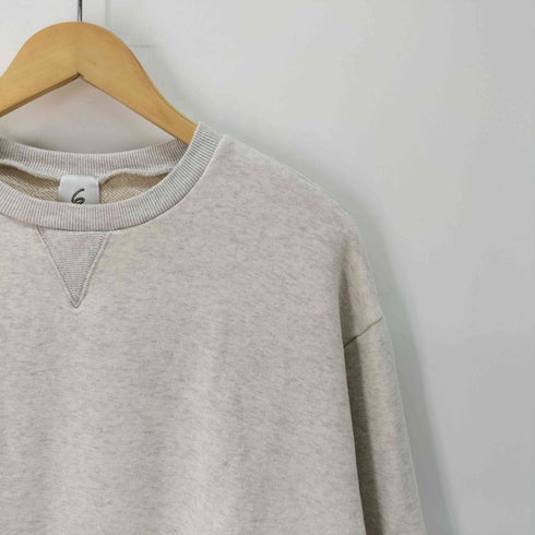 ロクビューティーアンドユースユナイテッドアローズ 6 BEAUTY & YOUTH UNITED ARROWS コットンウラケ カラーステッチ クルーネック プルオーバー レディース