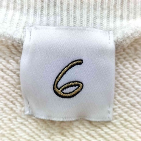 ロクビューティーアンドユースユナイテッドアローズ 6 BEAUTY & YOUTH UNITED ARROWS コットンウラケ カラーステッチ クルーネック プルオーバー レディース