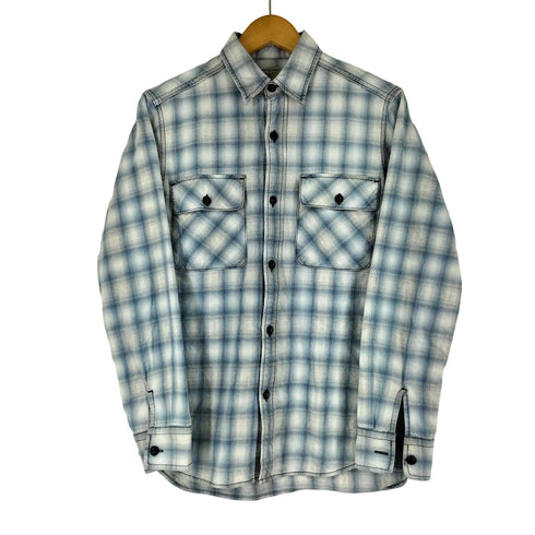 ヒューストン HOUSTON インディゴ オンブレ チェック シャツ INDIGO OMBRE CHECK SHIRT メンズ JPN:M