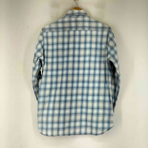 ヒューストン HOUSTON インディゴ オンブレ チェック シャツ INDIGO OMBRE CHECK SHIRT メンズ JPN:M