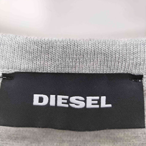 ディーゼル DIESEL 袖ロゴ 前V クルーネックスウェット メンズ JPN:L
