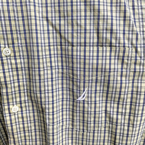 ノーティカ NAUTICA チェック柄 ボタンダウン 半袖シャツ メンズ JPN:M