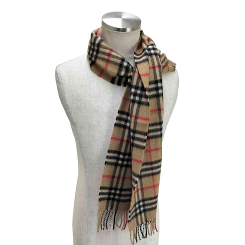バーバリーズ BURBERRYS カシミヤ100% ノバチェック マフラー メンズ
