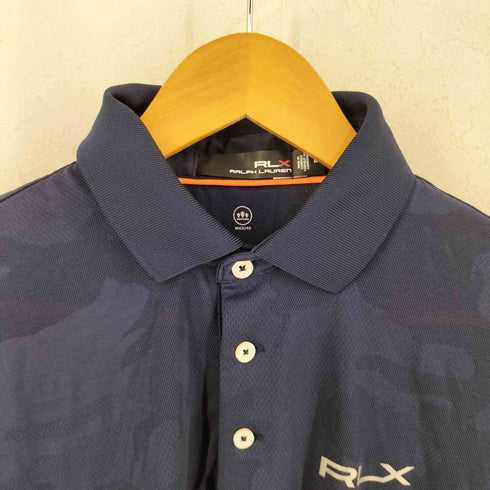 アールエルエックスラルフローレン RLX RALPH LAUREN ロゴプリント 迷彩 S/S ポロシャツ メンズ JPN:M
