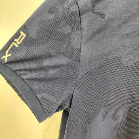 アールエルエックスラルフローレン RLX RALPH LAUREN ロゴプリント 迷彩 S/S ポロシャツ メンズ JPN:M