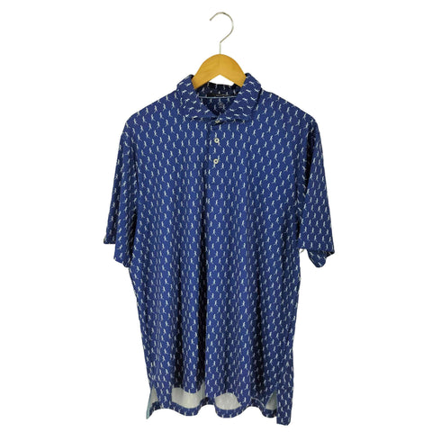 アールエルエックスラルフローレン RLX RALPH LAUREN リザード 総柄 S/S ポロシャツ メンズ JPN:M