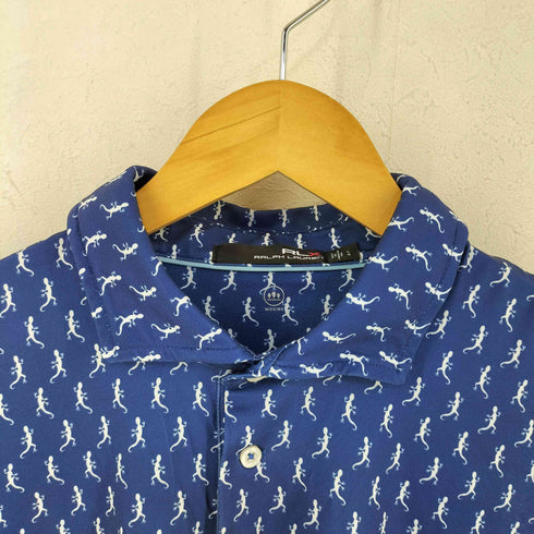 アールエルエックスラルフローレン RLX RALPH LAUREN リザード 総柄 S/S ポロシャツ メンズ JPN:M