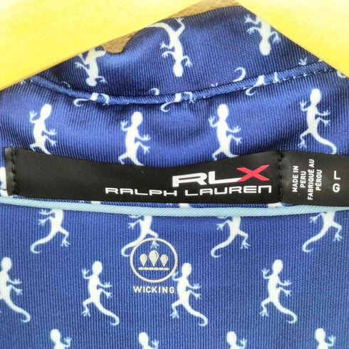 アールエルエックスラルフローレン RLX RALPH LAUREN リザード 総柄 S/S ポロシャツ メンズ JPN:M