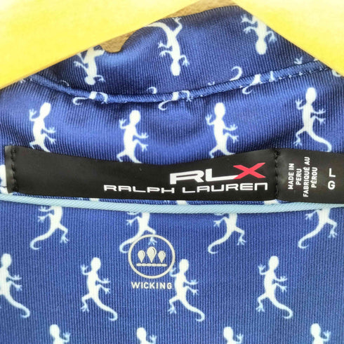 アールエルエックスラルフローレン RLX RALPH LAUREN リザード 総柄 S/S ポロシャツ メンズ JPN:M