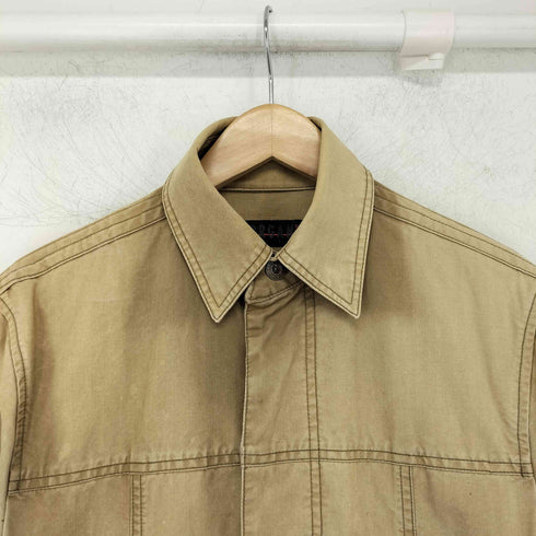 モルガンオム MORGAN HOMME コットン 比翼 ワークジャケット メンズ import:L