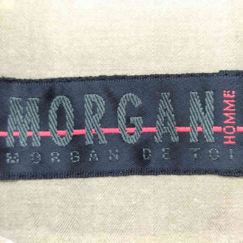 モルガンオム MORGAN HOMME コットン 比翼 ワークジャケット メンズ import:L