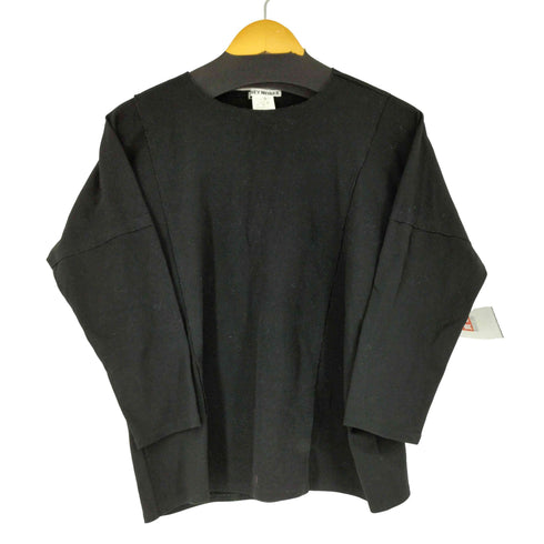 イッセイミヤケ ISSEY MIYAKE コットン 切り替えデザイン L/S カットソー レディース JPN:2