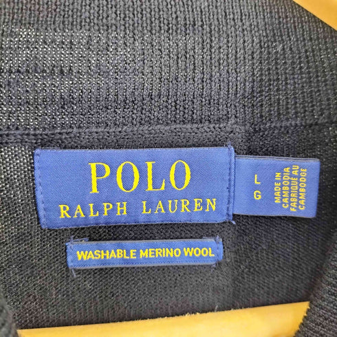 ポロラルフローレン POLO RALPH LAUREN WASHABLE MERINO WOOL ウールハイネックセーター メンズ JPN:L