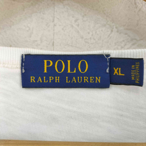 ポロラルフローレン POLO RALPH LAUREN THE TON-UP CLUB 18 チェッカーフラッグ プリントTシャツ メンズ JPN:XL