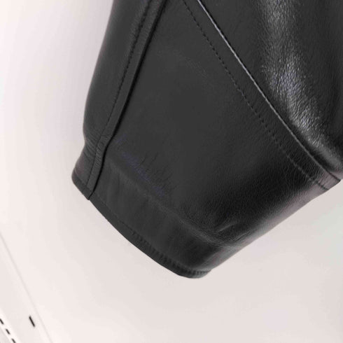 SOPHIA 羊革 ラムレザー ダブルブレスト レザー コート レディース JPN:38