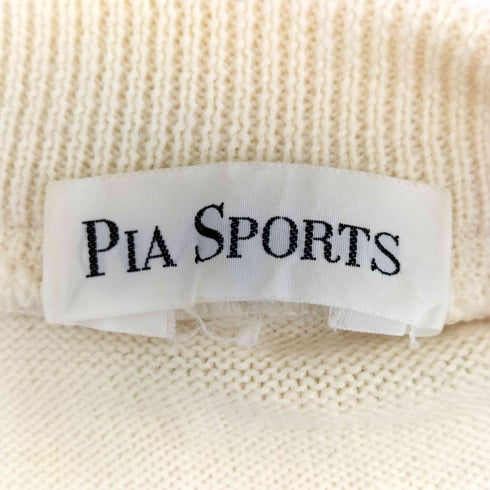 ピアスポーツ PIASPORTS 日本製 ワッペン ウール ニット メンズ JPN:3