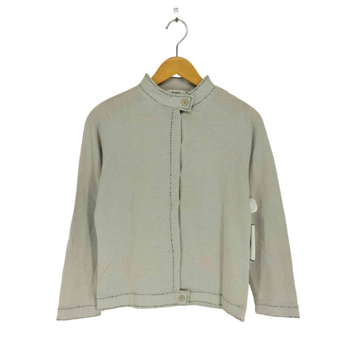 ジユウク 自由区 cashmere カシミヤ混スタンドカラーカーディガン レディース 38