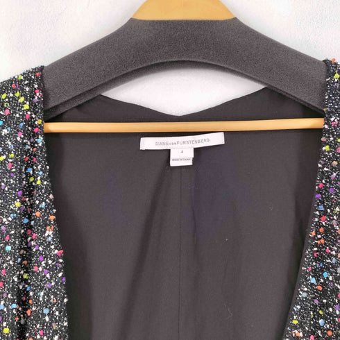 ダイアンフォンファステンバーグ DIANE VON FURSTENBERG ミックスツイード ロングベスト レディース JPN:4