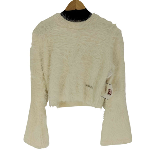 DEHEVE Hairy Flare Sleeve Knit ヘアリーフレアスリーブニット レディース ONE SIZE