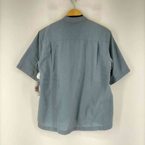 ユナイテッドアローズグリーンレーベルリラクシング UNITED ARROWS green label relaxing ALBINI C/L バンドカラー 半袖 シャツ メンズ import:S