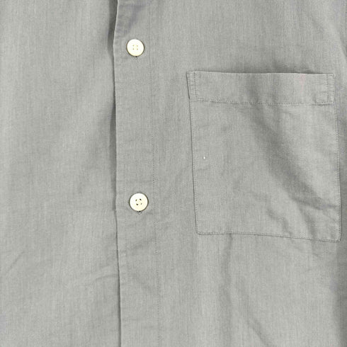 ユナイテッドアローズグリーンレーベルリラクシング UNITED ARROWS green label relaxing ALBINI C/L バンドカラー 半袖 シャツ メンズ import:S