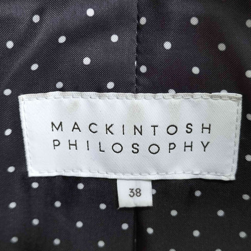 マッキントッシュフィロソフィー MACKINTOSH PHILOSOPHY ジップアップ ダウンジャケット レディース DE:38