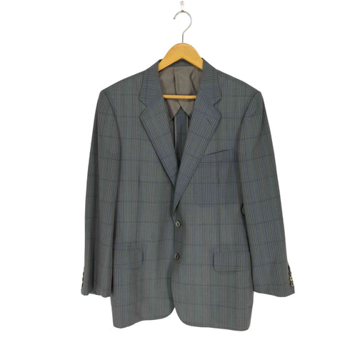 バーバリーズ BURBERRYS シェルボタン チェック柄2Bテーラードジャケット メンズ 175