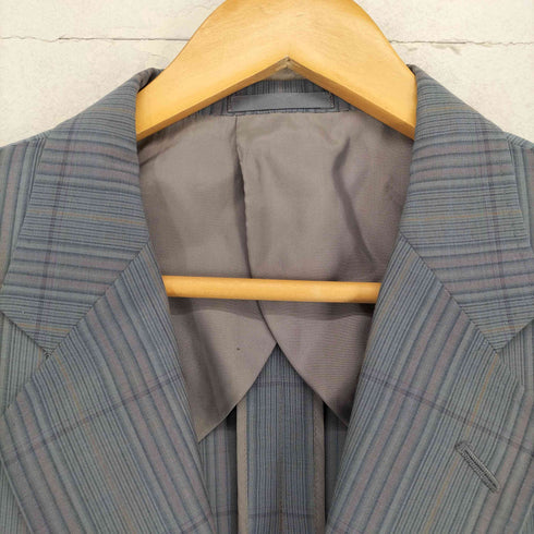 バーバリーズ BURBERRYS シェルボタン チェック柄2Bテーラードジャケット メンズ 175