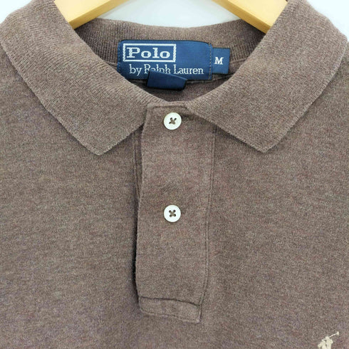 ポロバイラルフローレン Polo by RALPH LAUREN 90s ポニー刺繍 コットン 長袖 ポロシャツ メンズ import:M