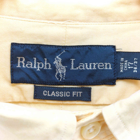 ラルフローレン RALPH LAUREN CLASSIC FIT ポニー 刺繍 L/S ボタンダウン シャツ メンズ 17 36/37