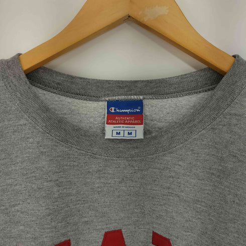 チャンピオン Champion 00s MADE IN MEXICO フロントワッペン 霜降りスウェット 目あり MIAMI メンズ import:M