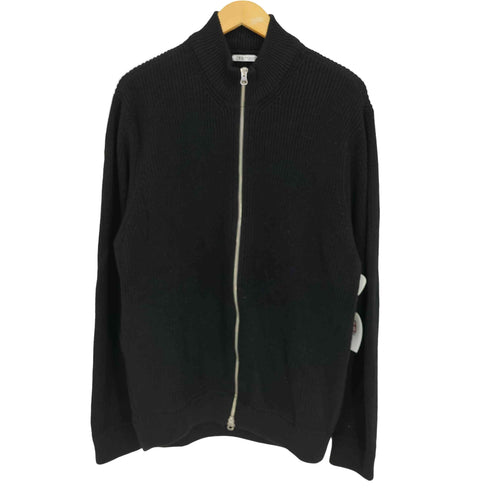 ザラ ZARA リブ ダブルジップ ドライバーズニット メンズ import:XL