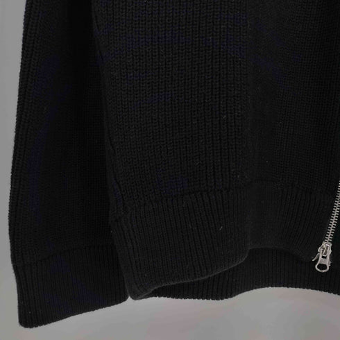 ザラ ZARA リブ ダブルジップ ドライバーズニット メンズ import:XL