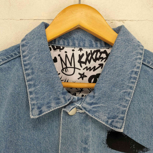 MONSTER 両面プリント デニムジャケット メンズ L