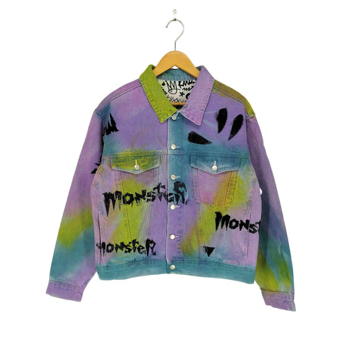 MONSTER 両面プリント デニムジャケット メンズ L