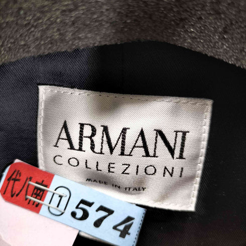 アルマーニコレツィオーニ ARMANI COLLEZIONI イタリア製 スタンドカラーウールコート レディース 38
