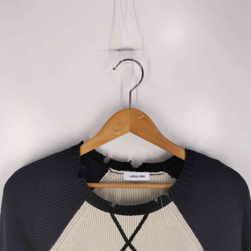 ラグアジェム LAGUA GEM RAGLAN SLEEVE ミニワンピース レディース JPN:S