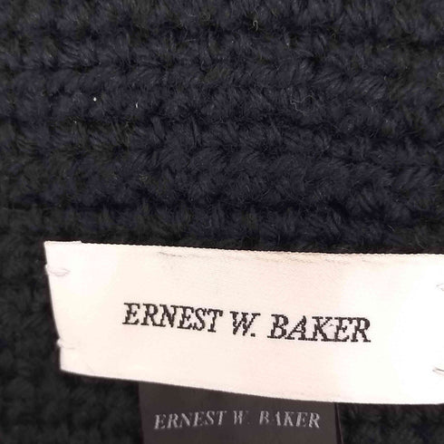 アーネストダブルベーカー ERNEST W.BAKER フリンジニットマフラー メンズ ONE SIZE