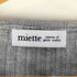ミエット miette レイヤード配色ニットカーディガン レディース