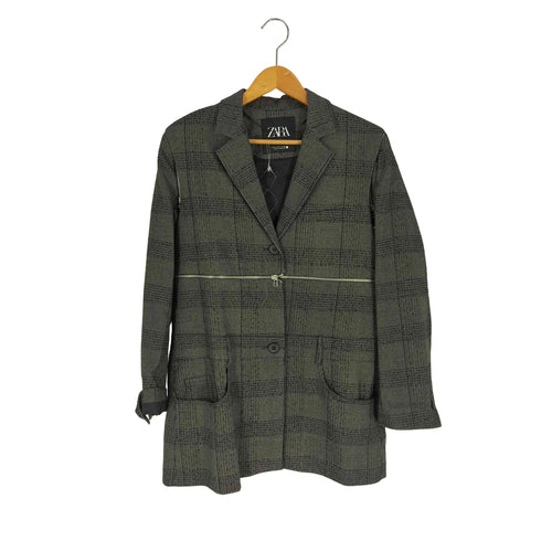 ザラ ZARA ジッパー付きブレザーワンピース レディース import:M