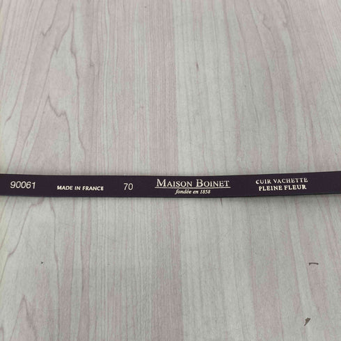 メゾンボアネ maison boinet MADE IN FRANCE ゴールドバックルベルト レディース 70