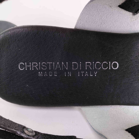 CHIRISTIAN DI RICCIO シルバー トングサンダル レディース EUR:36