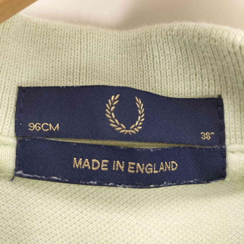 フレッドペリー FRED PERRY 英国製 ロゴ刺繍 S/S 鹿の子 ポロシャツ メンズ 38