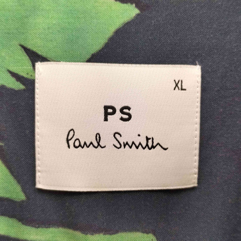 ピーエスポールスミス PS Paul Smith フローラル 総柄 プリント S/S オープンカラー アロハ シャツ メンズ import:XL