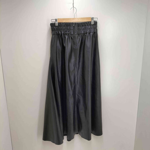 アキラナカ AKIRA NAKA 25AW Paz gather waist skirt フェイクレザー フレアスカート レディース JPN:2
