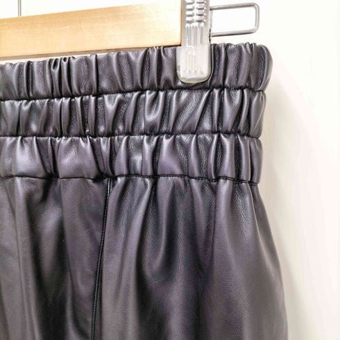 アキラナカ AKIRA NAKA 25AW Paz gather waist skirt フェイクレザー フレアスカート レディース JPN:2